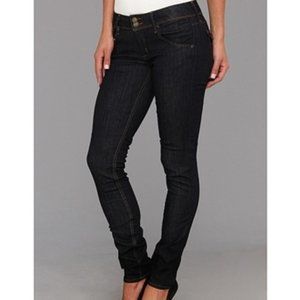 Hudson Collin Mid-Rise Skinny Jeans Dark Blue Size 30